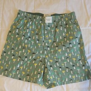American Eagle Green Mushroom-Print Boxer Shorts